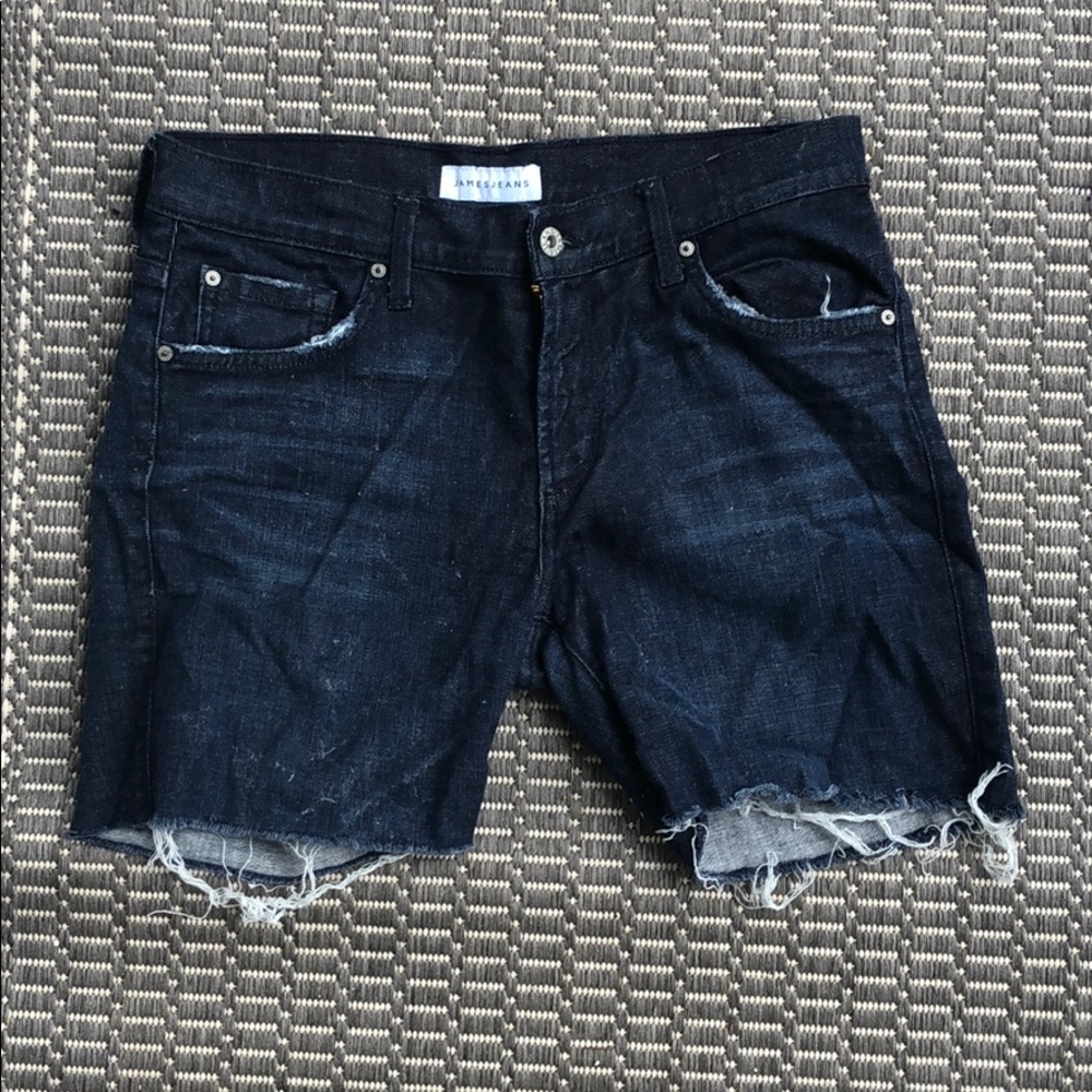 James Jeans Dark Wash Cut-off Shorts 32